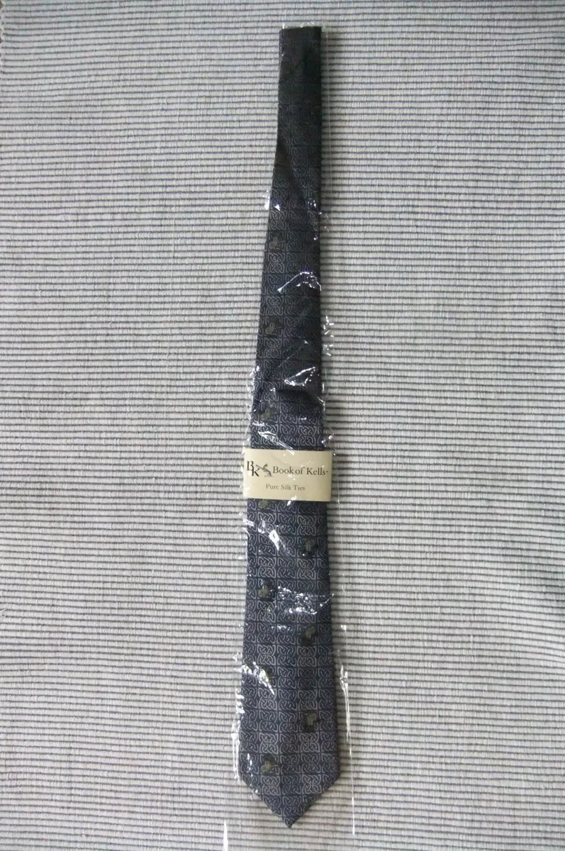 Book Of Kells Silk Tie. Traditional Crafts.  New - Image 1