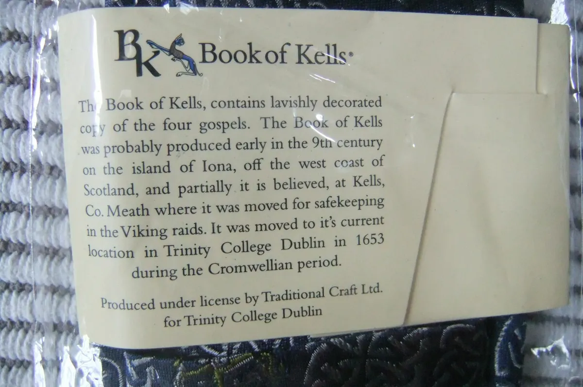 Book Of Kells Silk Tie. Traditional Crafts.  New - Image 3