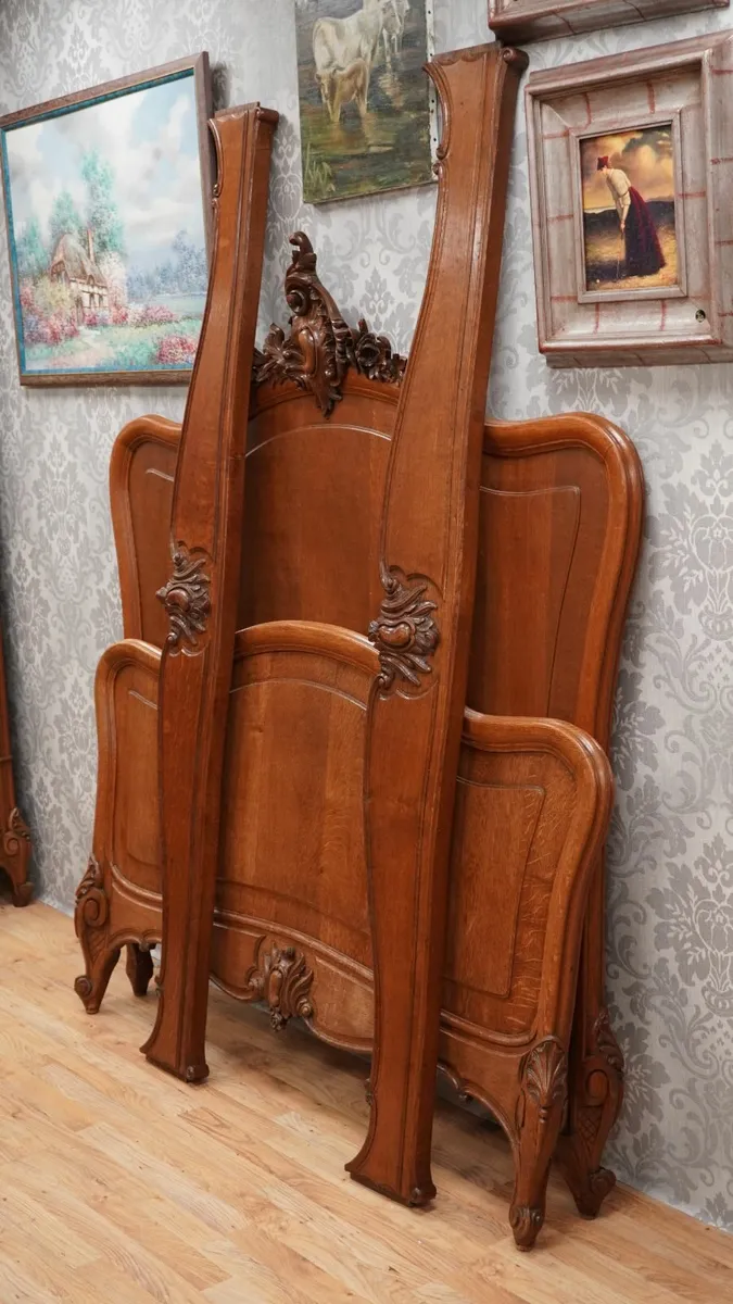 Grand Palais_French Oak Bed - Image 1