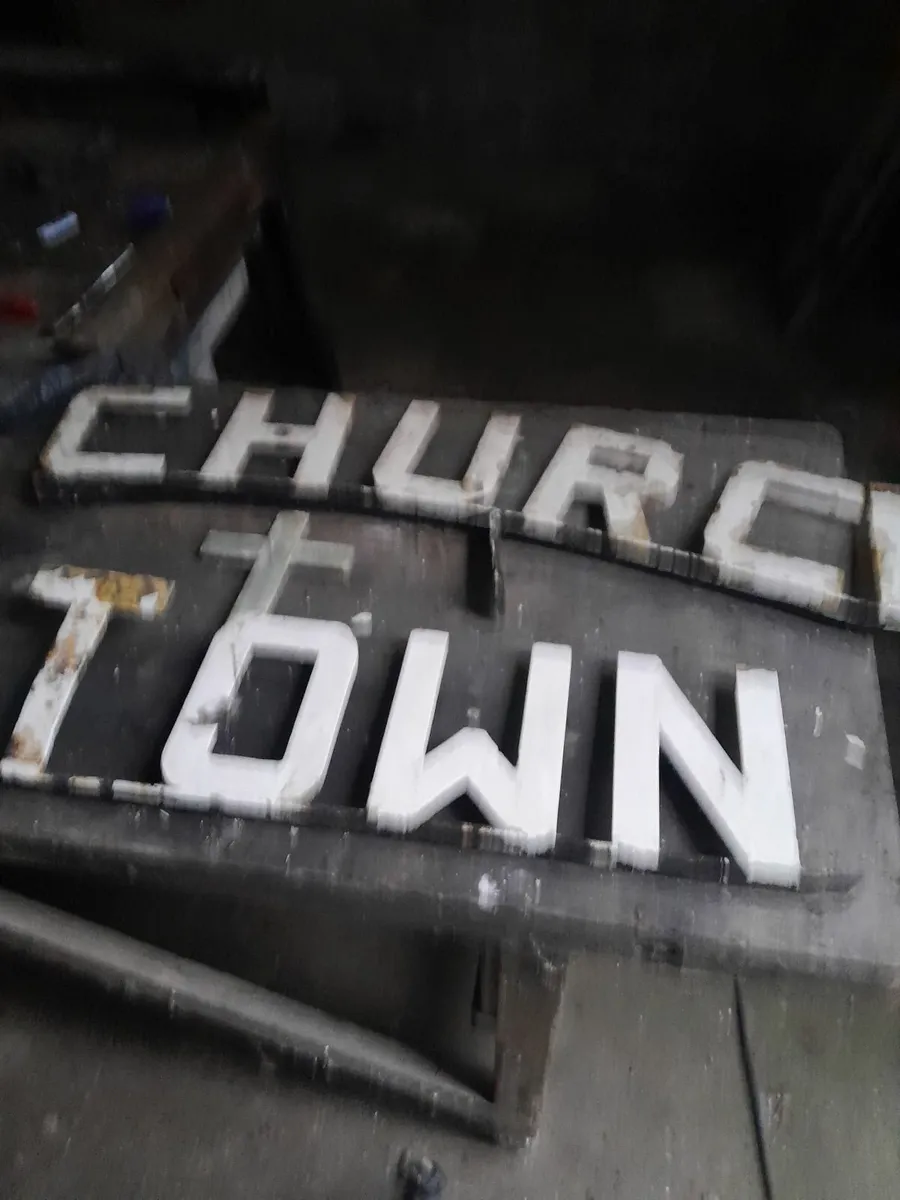 Salvaged  steel letters - Image 2