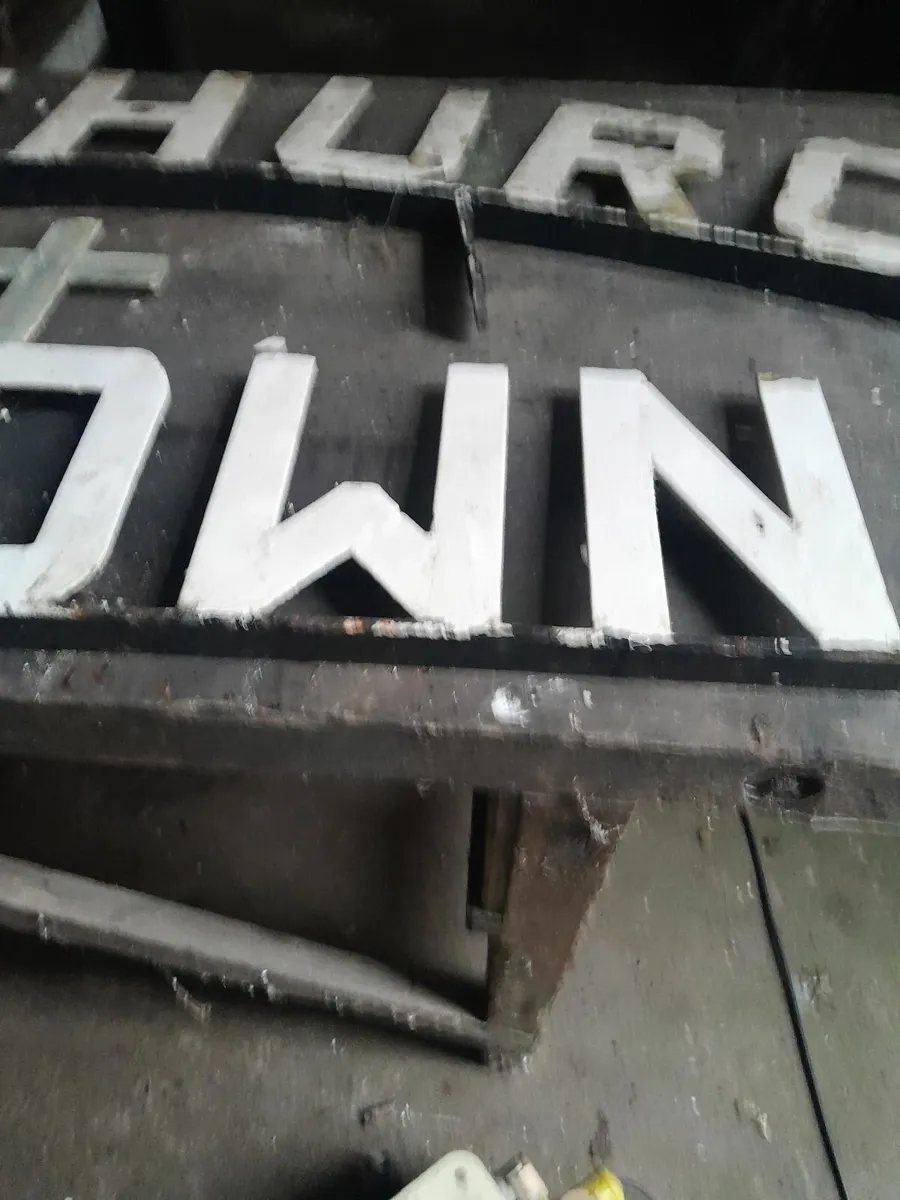 Salvaged  steel letters - Image 3