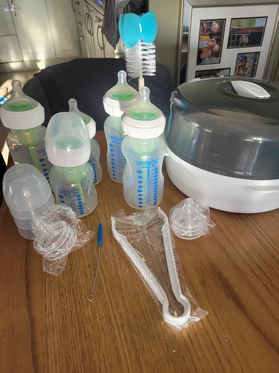 Dr Brown bottles and steriliser - Image 2