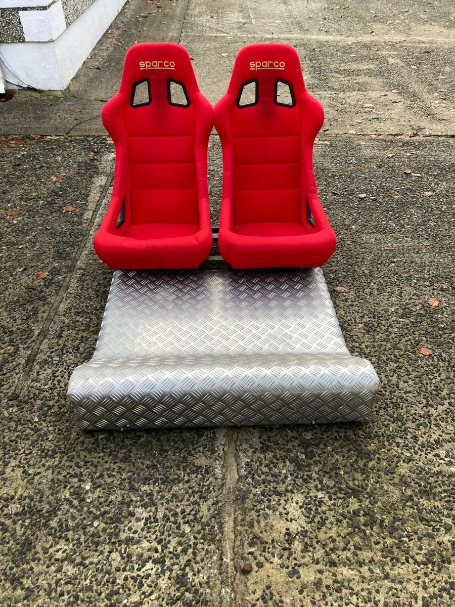 Sparco bucket seats and base - Image 1