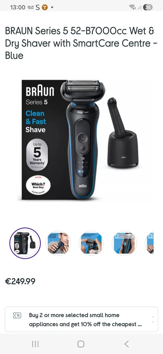 Braun series 5 clean and charge  station - Image 2