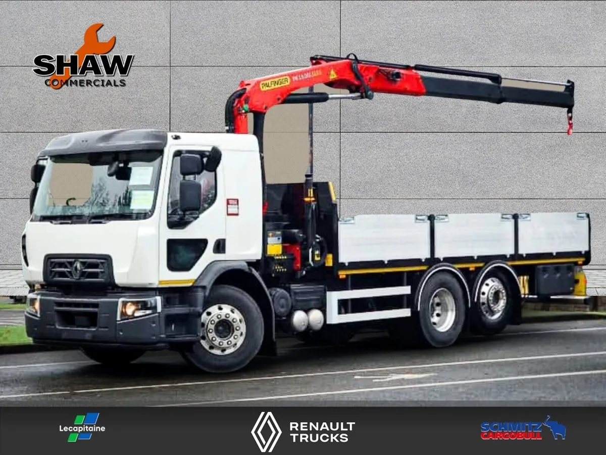D Wide 26T 320HP 6x2 Dropside with Palfinger Crane - Image 1