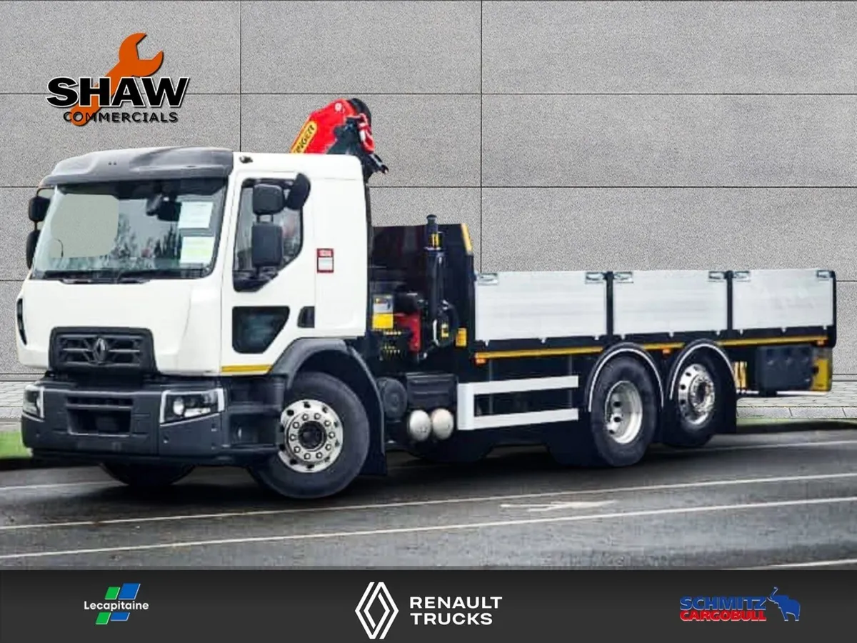 D Wide 26T 320HP 6x2 Dropside with Palfinger Crane - Image 2