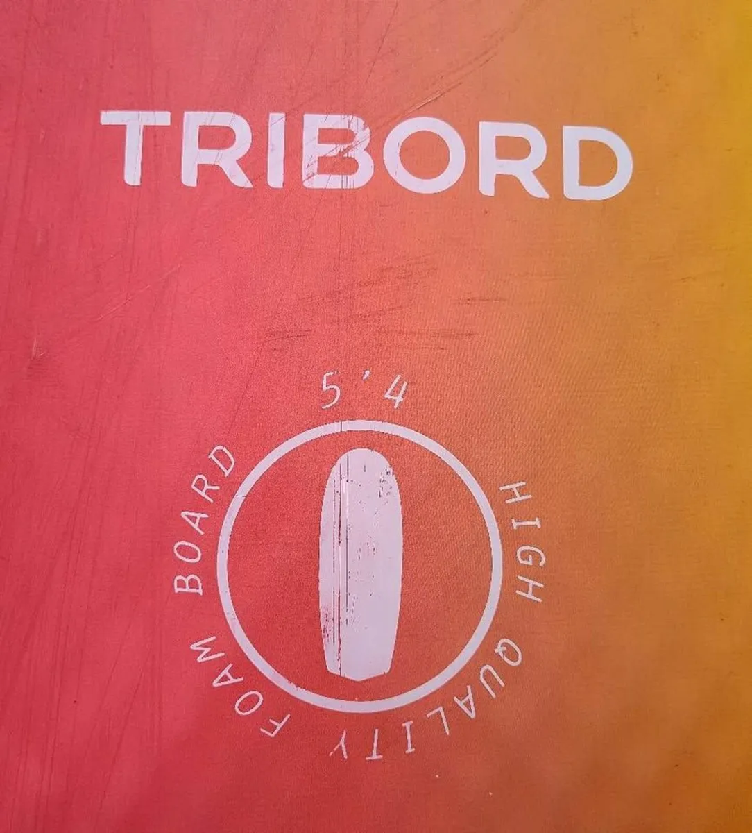 5'4 Tribord Softtop Surfboard. Including fins. - Image 3