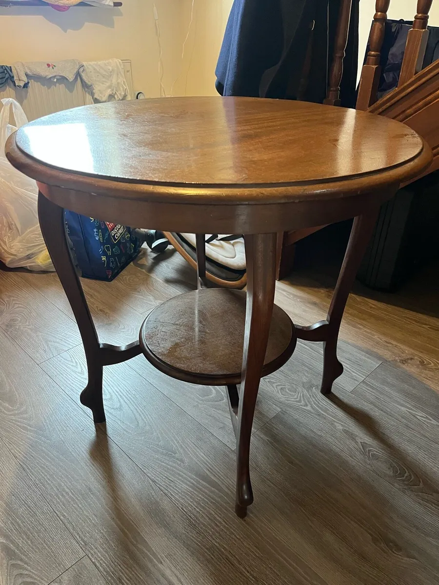 Antique Table & Drawers - Image 1