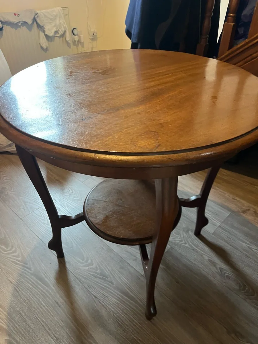 Antique Table & Drawers - Image 2