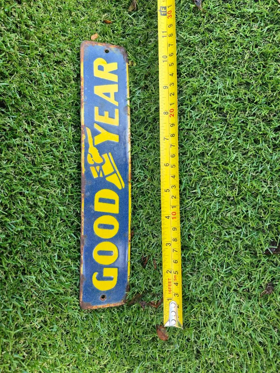 Enamel Goodyear metal sign - Image 1