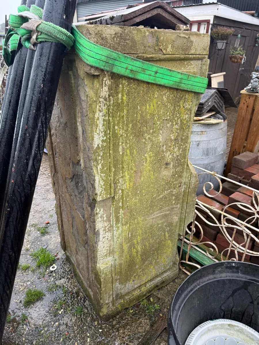 Old sandstone church post. - Image 3