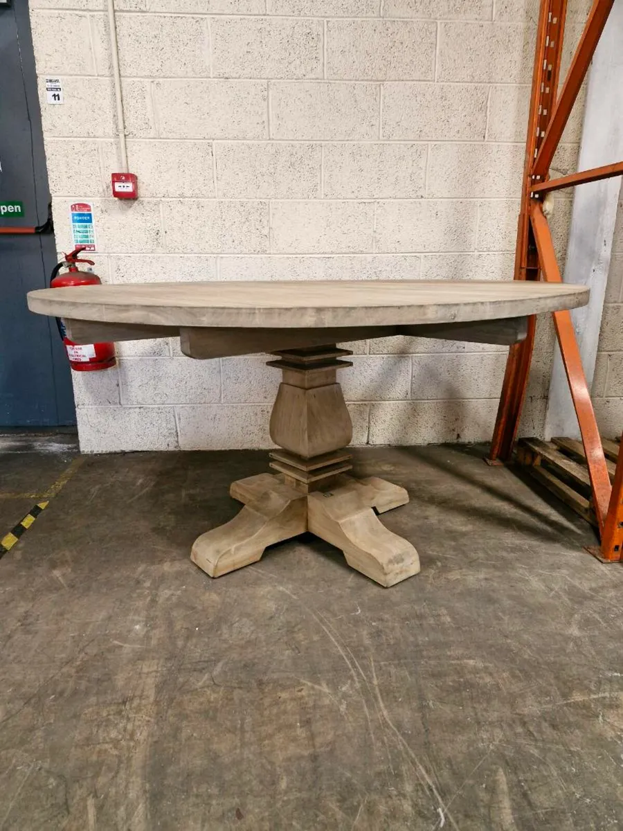 Dining table (solid mahogany - Image 2