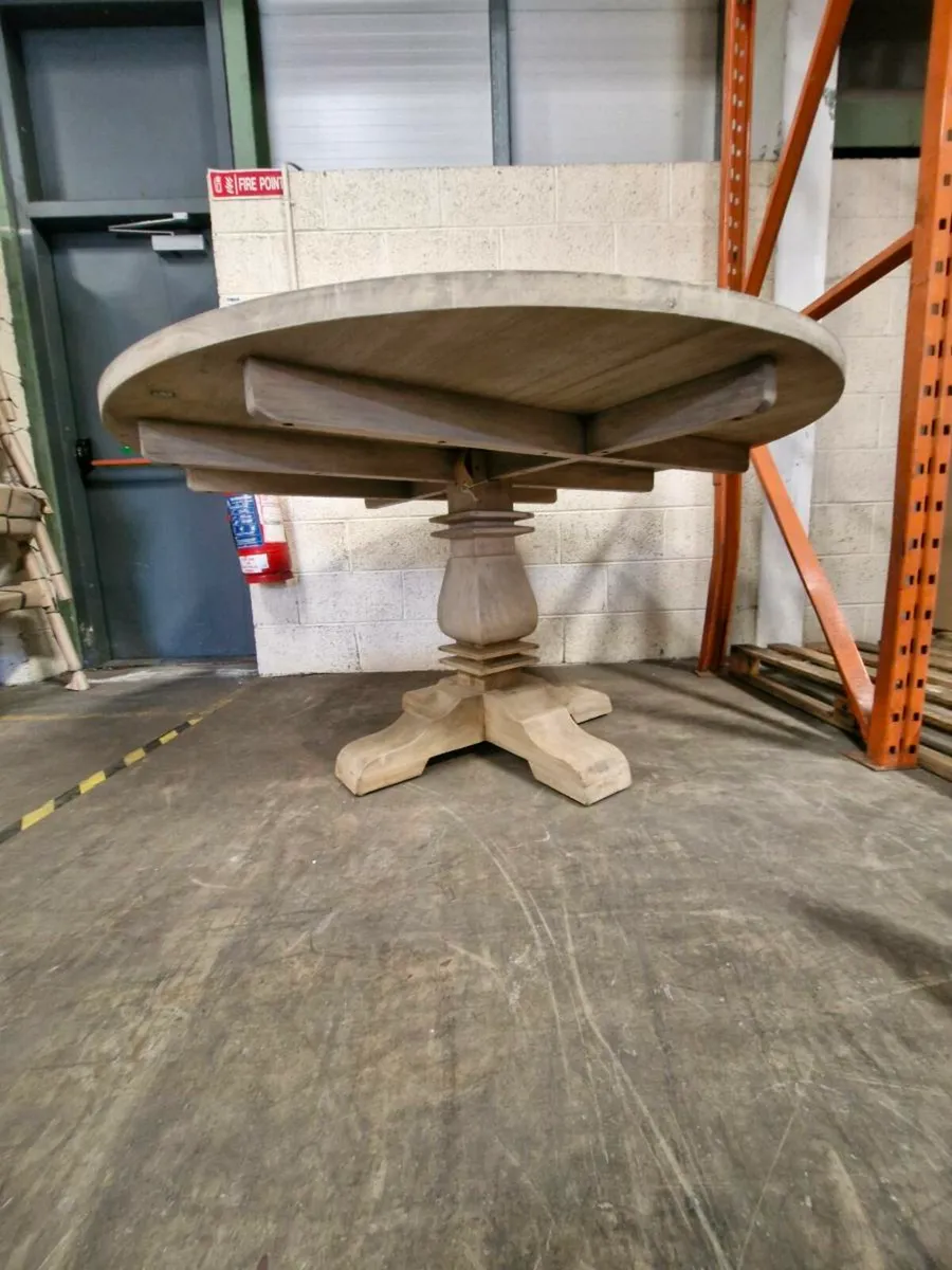 Dining table (solid mahogany - Image 4