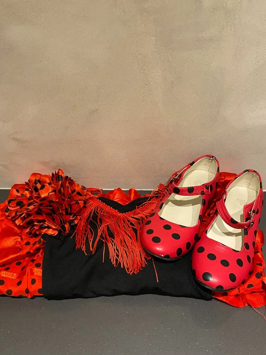 Kids Spanish Dress and Shoes - Image 1