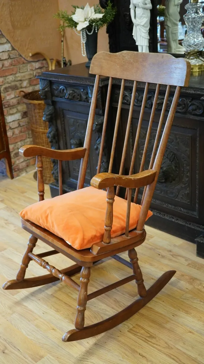 Traditional Spindle-Back Rocking Chair - Image 2