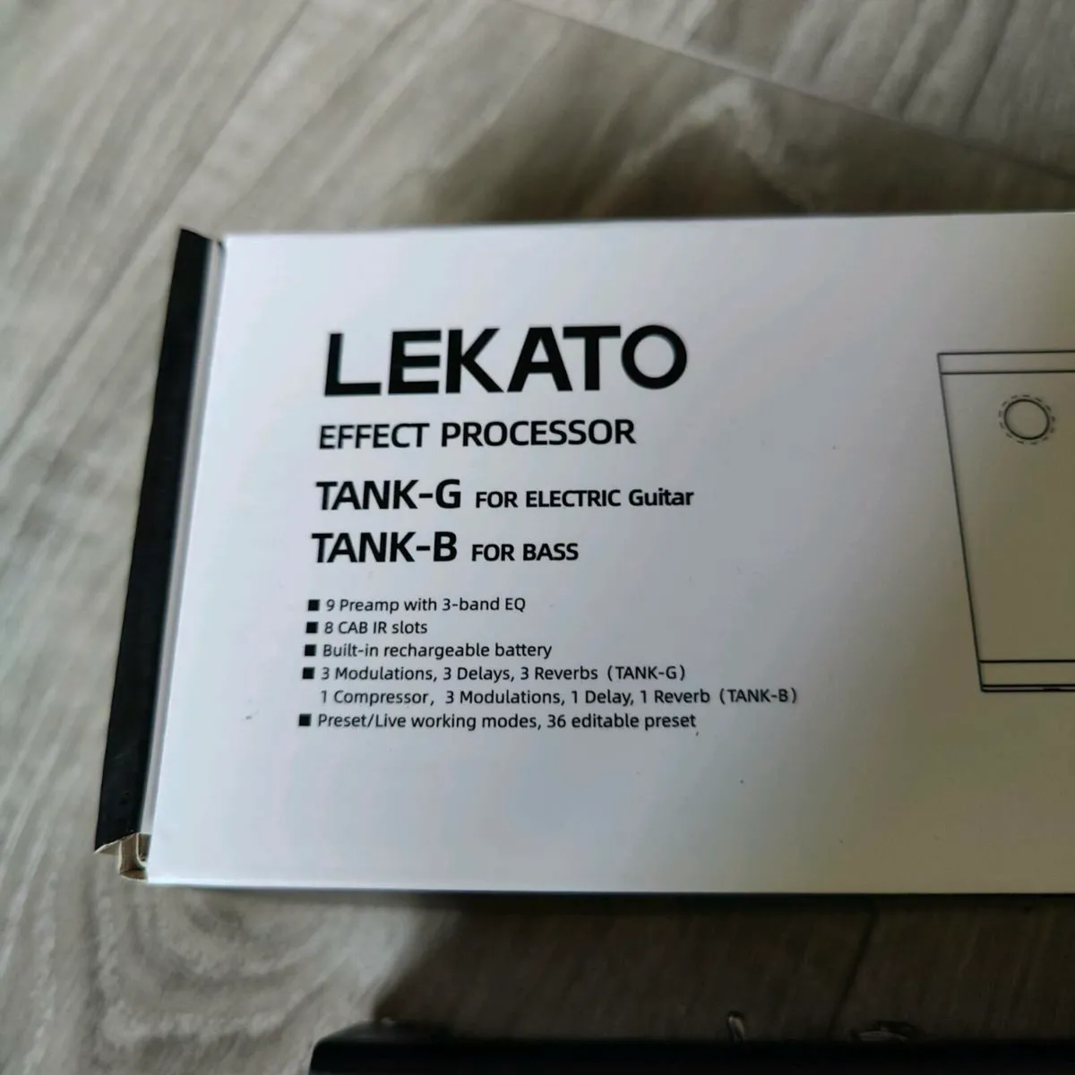 LEKATO Tank-G Multi Effects Guitar Pedal 36 Preset - Image 2