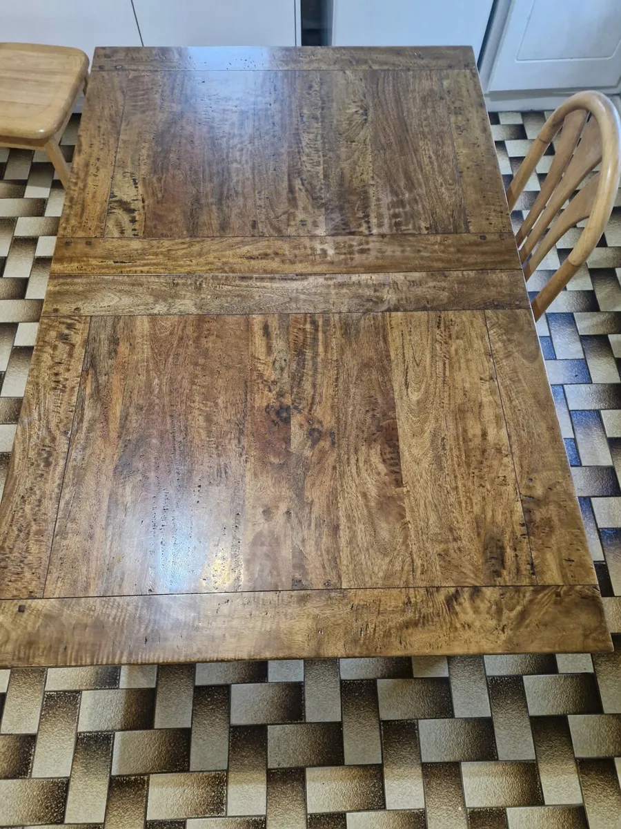 Beautiful  Hardwood  Kitchen Dining Table - Image 1