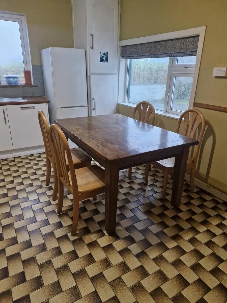 Beautiful  Hardwood  Kitchen Dining Table - Image 4