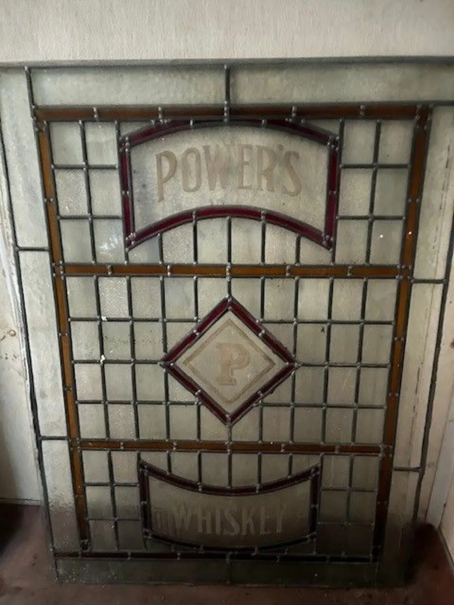 Power's Whiskey Stained Glass Window - Image 1
