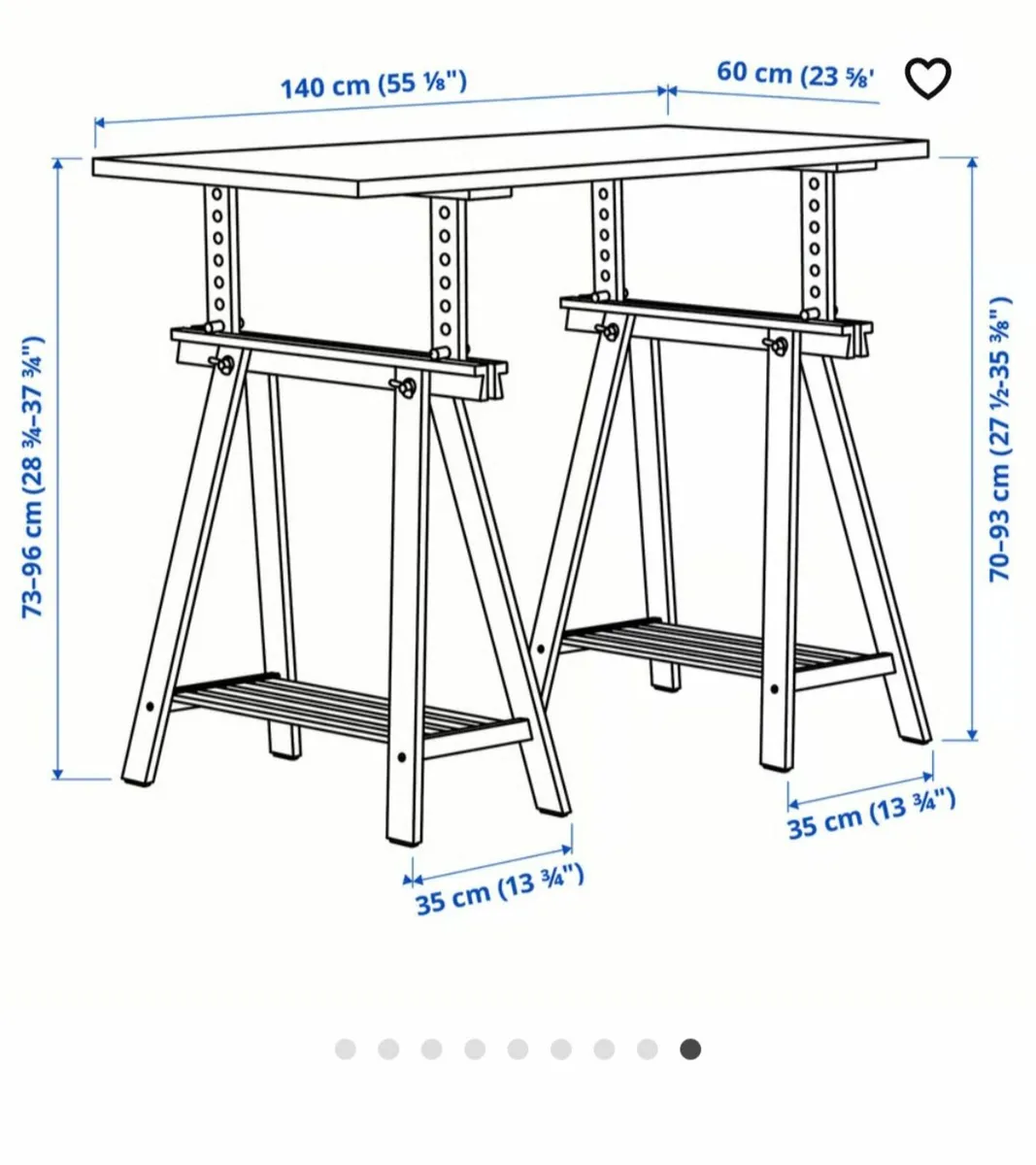 Desk and chair office home - Image 3