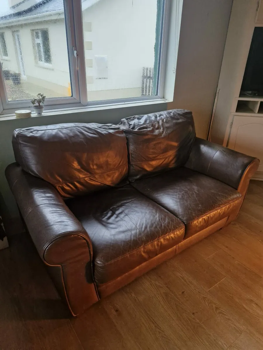 Leather 2 Seater couch