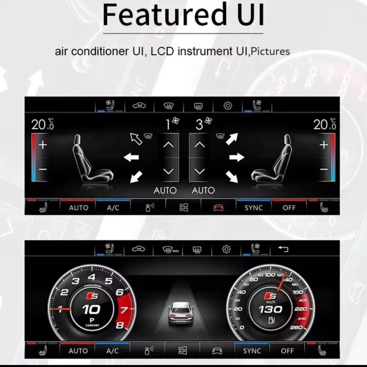 VW Passat 2018-2022 LCD climate control panel - Image 3