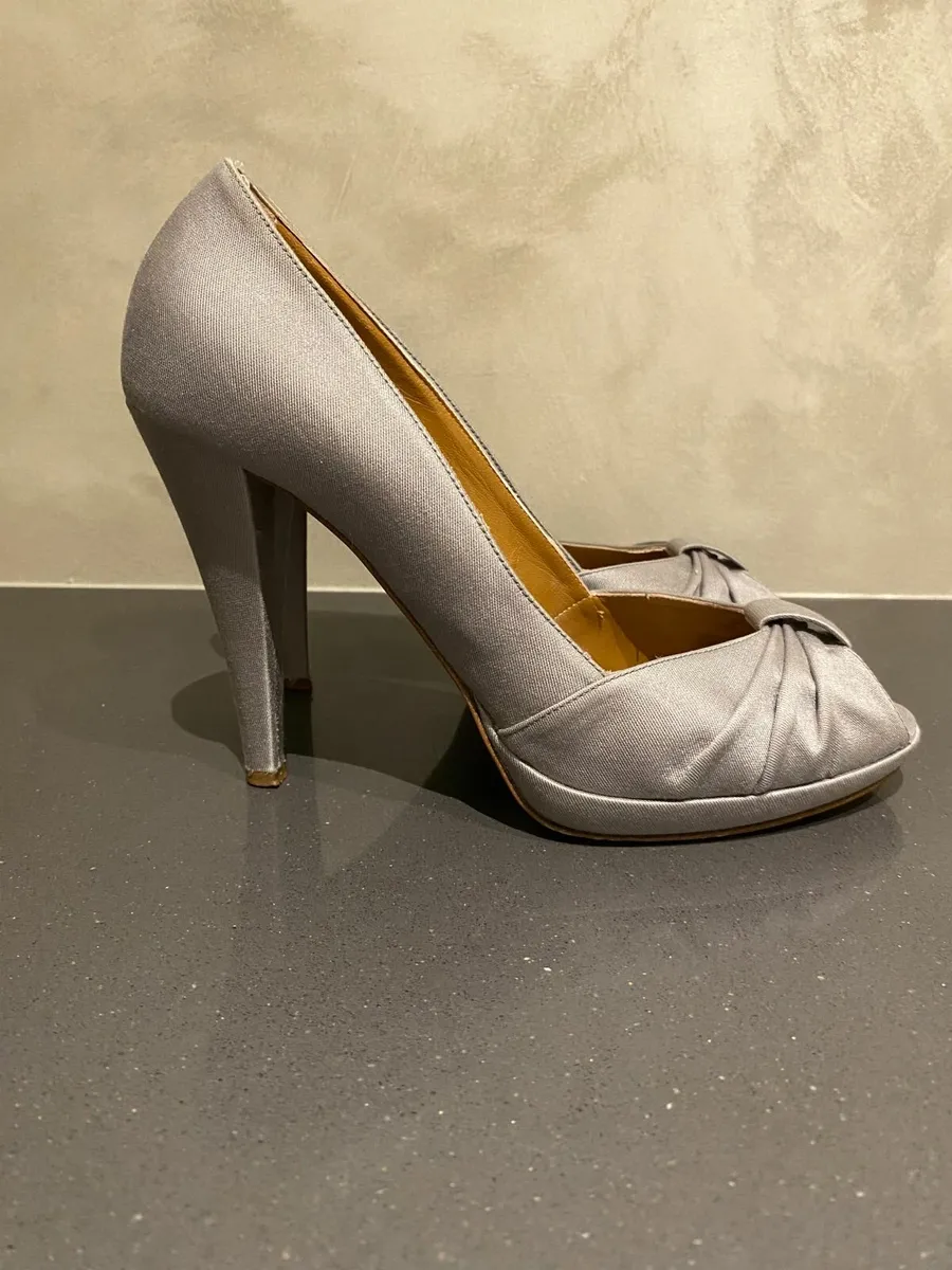 Silver Hobbs High Heels Size 6 - Image 1