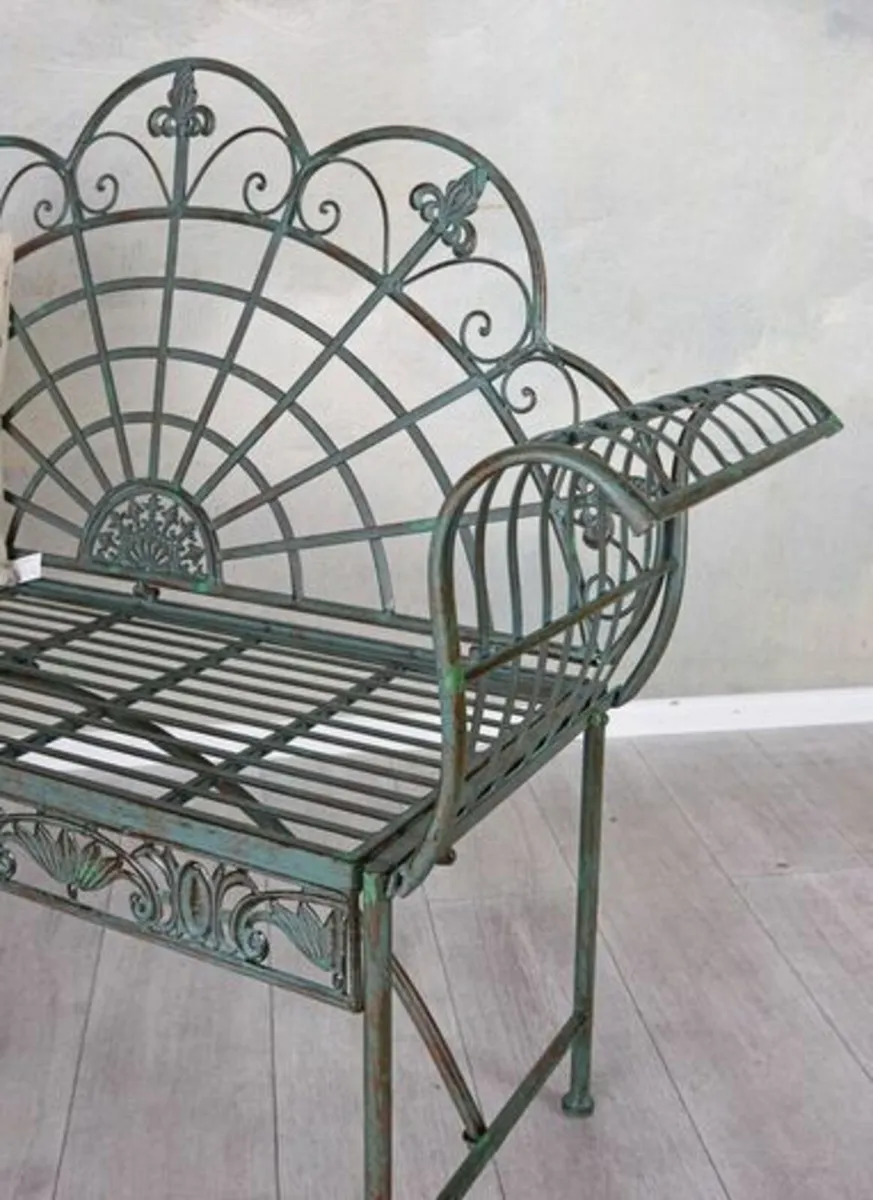 Garden Bench Antique Iron Bench Nostalgic Bench Wr - Image 2