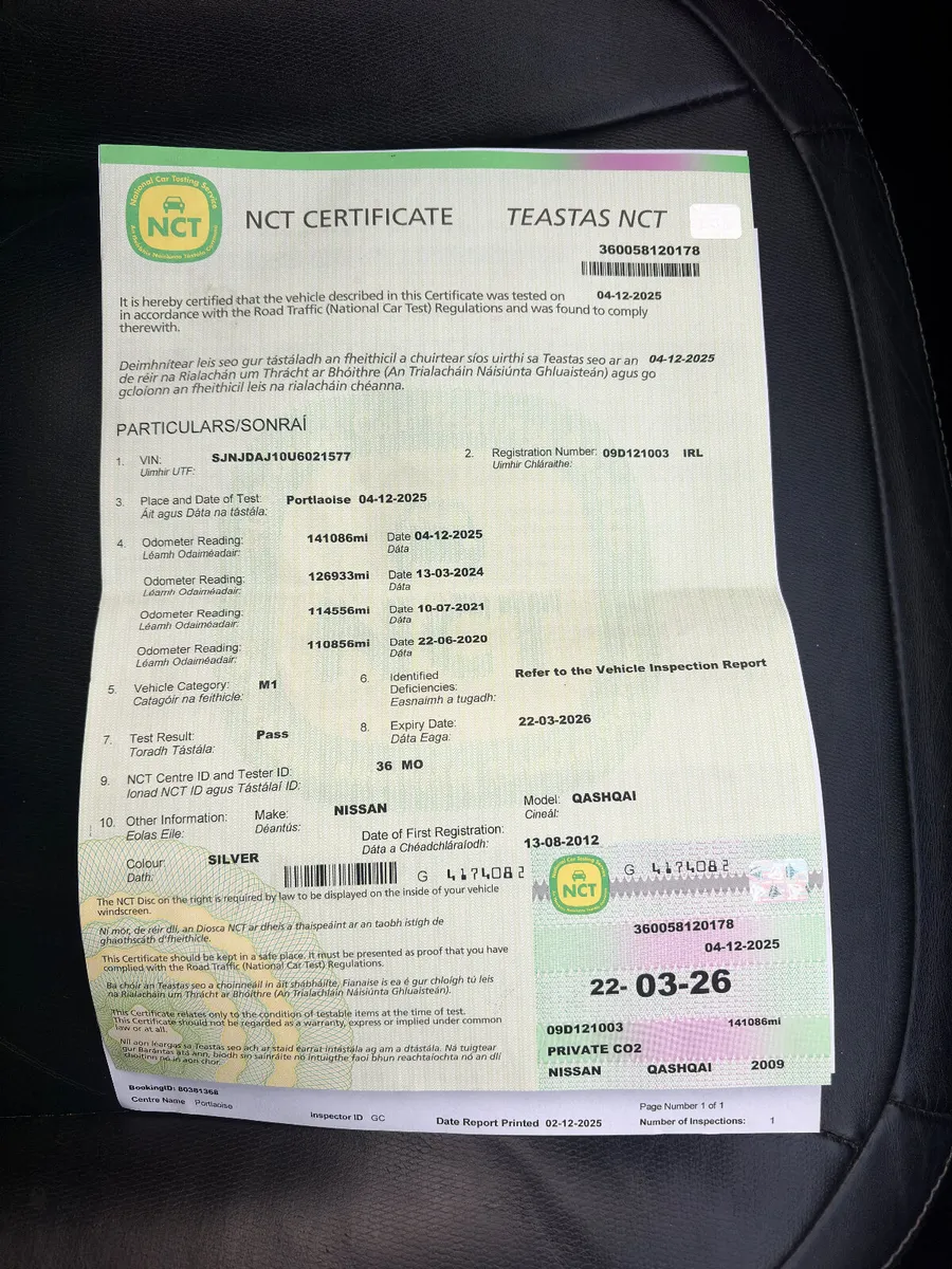 Nissan Qashqai+2 2009 2.0 DCI new nct 4/26 low km - Image 4