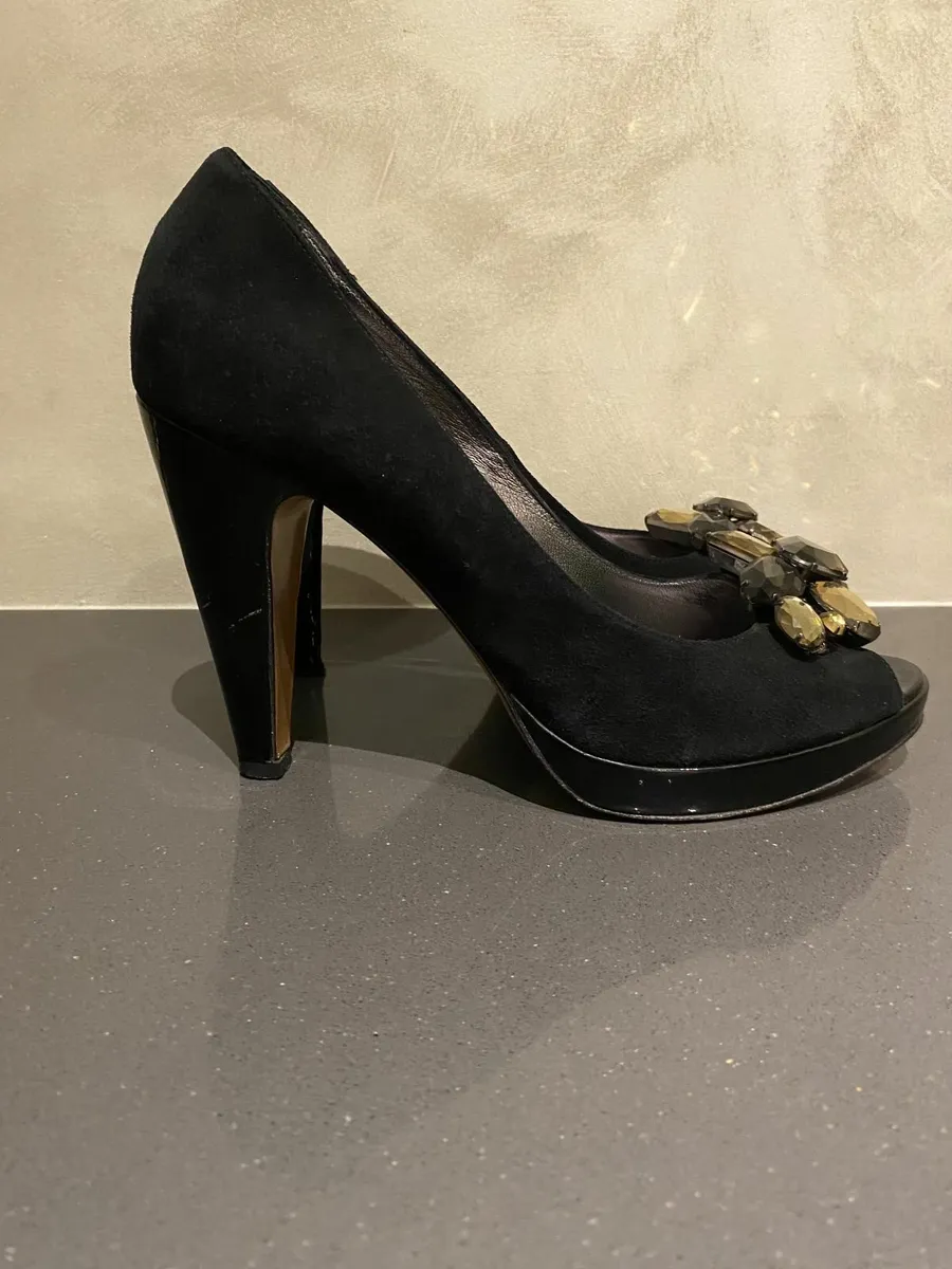 Black Hobbs High Heels Size 6 - Image 2