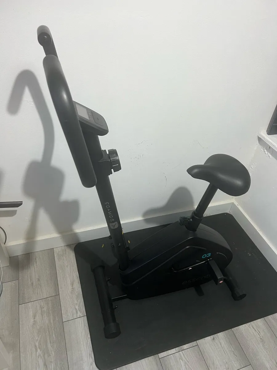 Exercise Bike and Protective Mat - Image 2