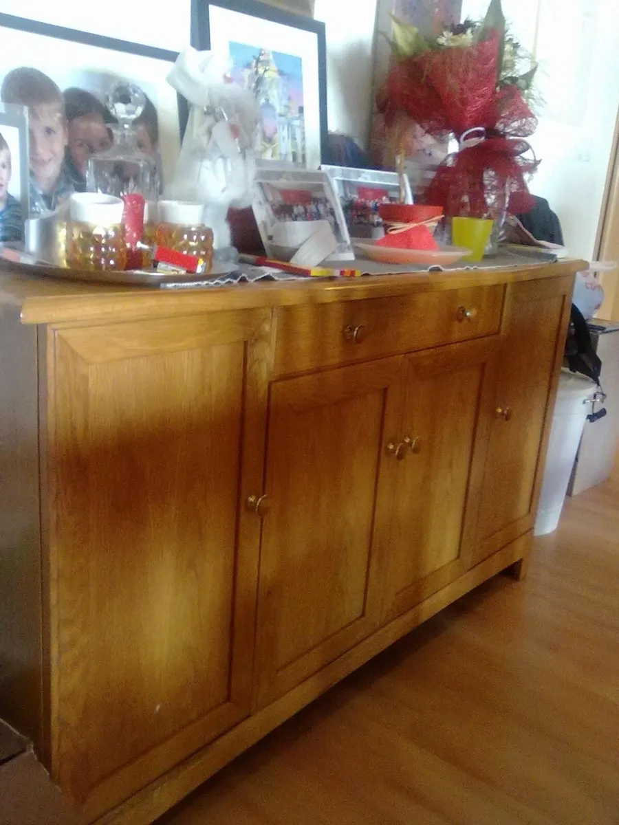 American White Oak Dining Table, Sideboard 6 chair - Image 4