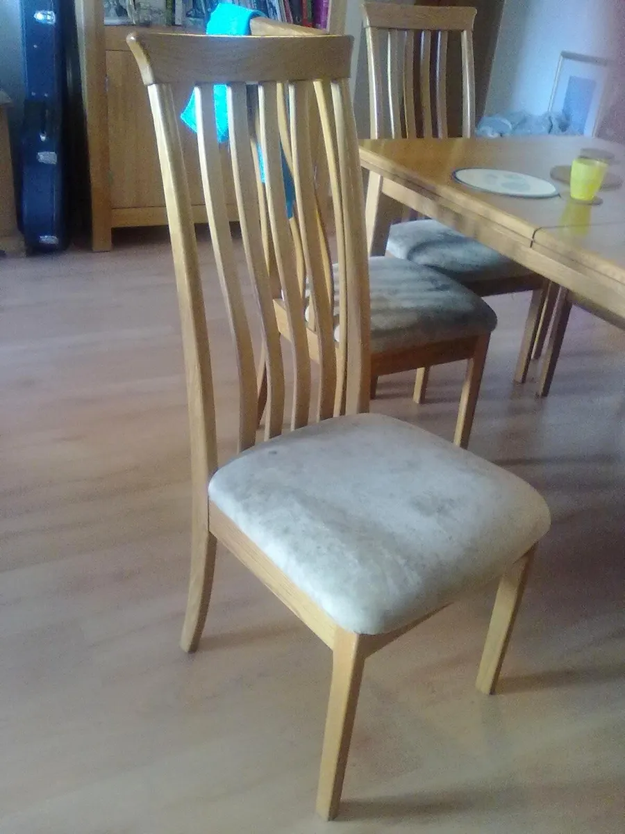 American White Oak Dining Table, Sideboard 6 chair - Image 2