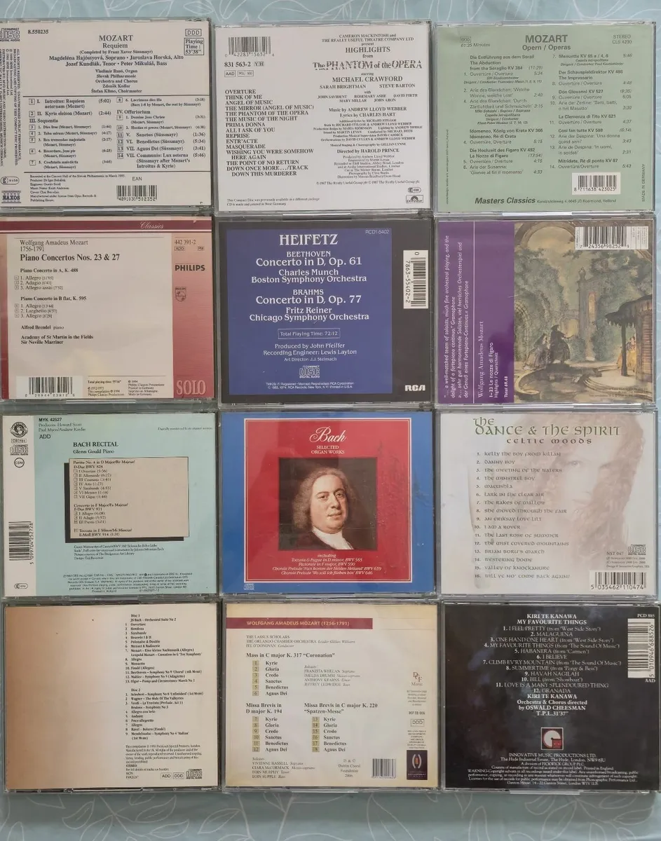 40 Cds With Classical Music Mozart Bach Liszt - Image 2