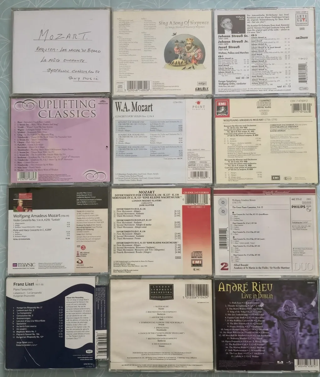40 Cds With Classical Music Mozart Bach Liszt - Image 4