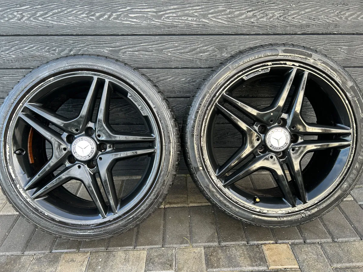 18” GENUINE MERCEDES ALLOY WHEELS & TYRES - Image 2