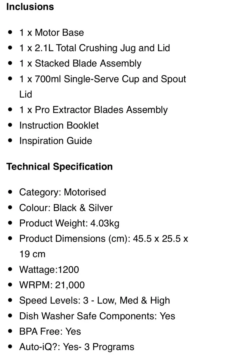 Ninja blender - Image 3