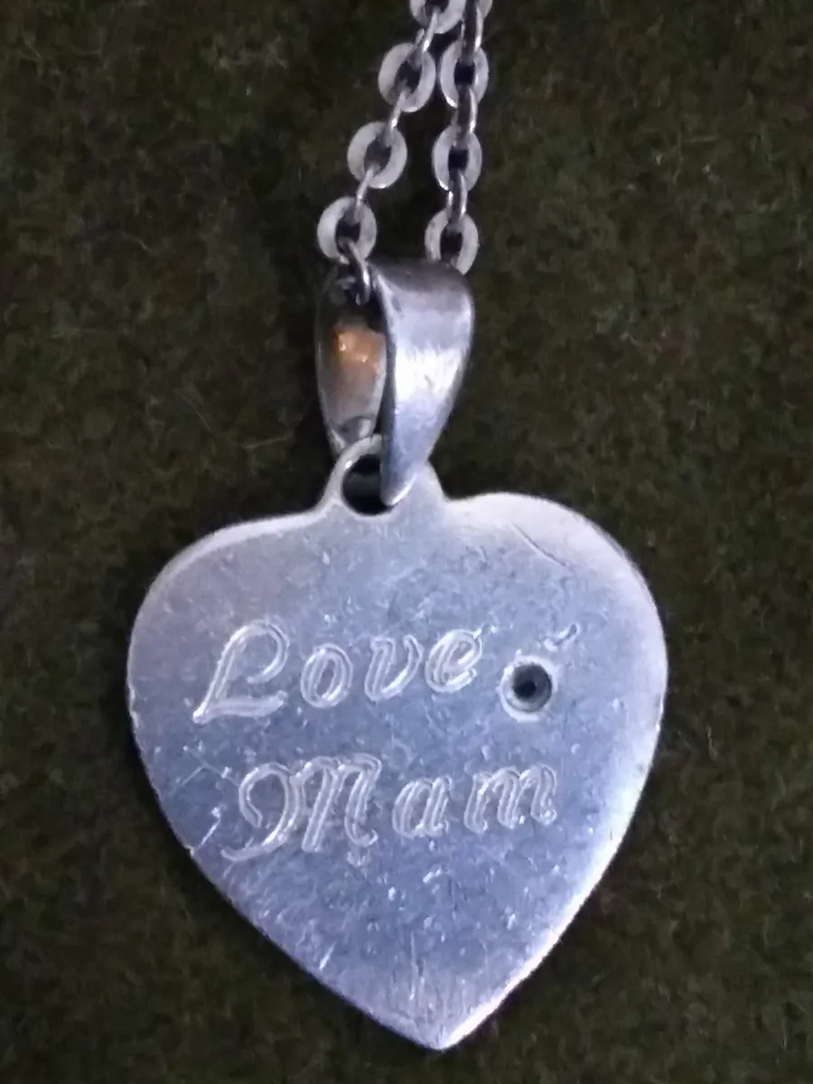 Vintage 925 Silver 'Holly' Heart Necklace - Image 2