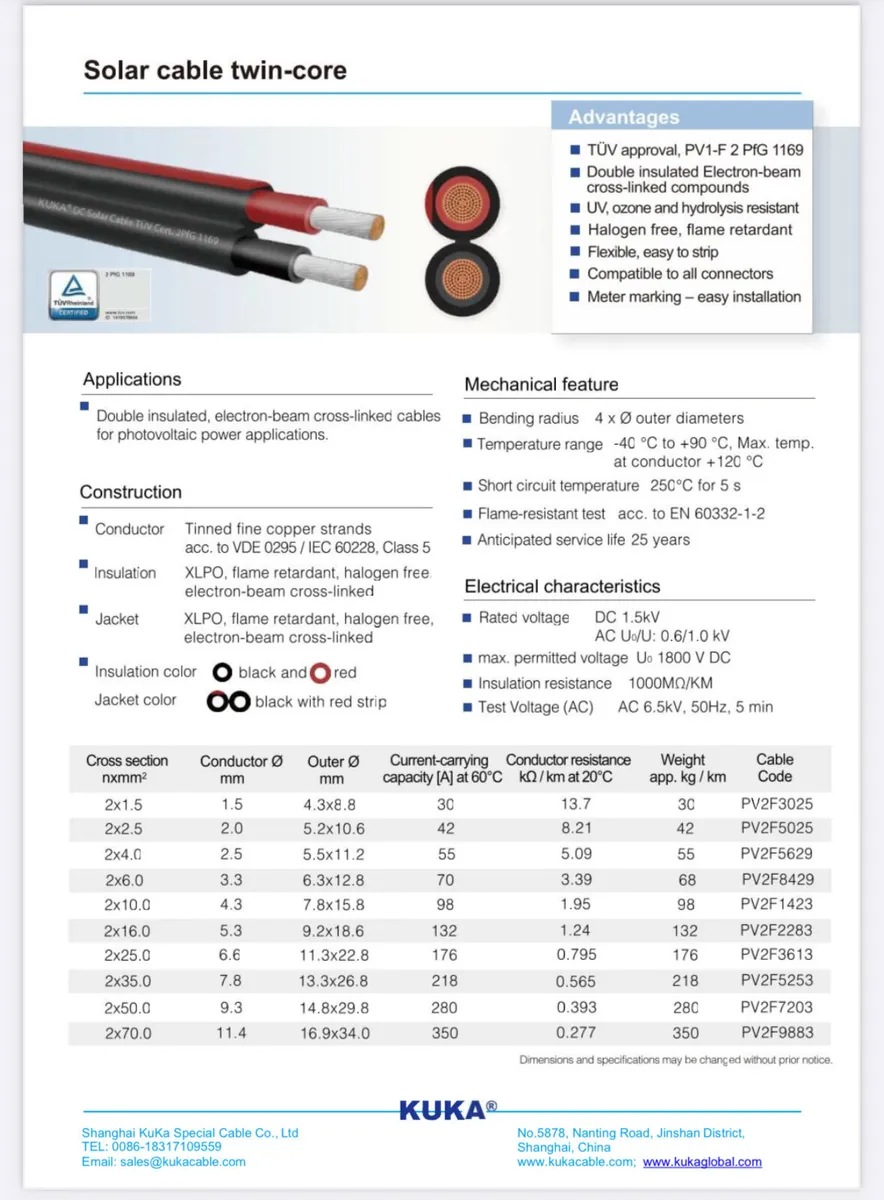 Solar Cable dual core kuka - Image 3