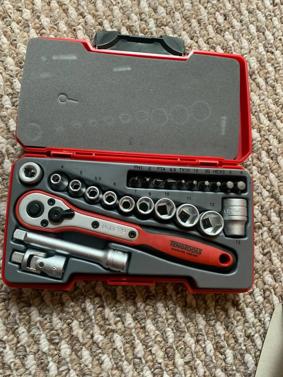 Teng Tools 1/4" Drive Socket Set 24 Pieces - Image 3