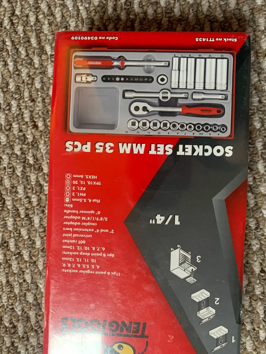 Teng Tool 1/4" Drive Socket Set 35 Pieces - Image 2