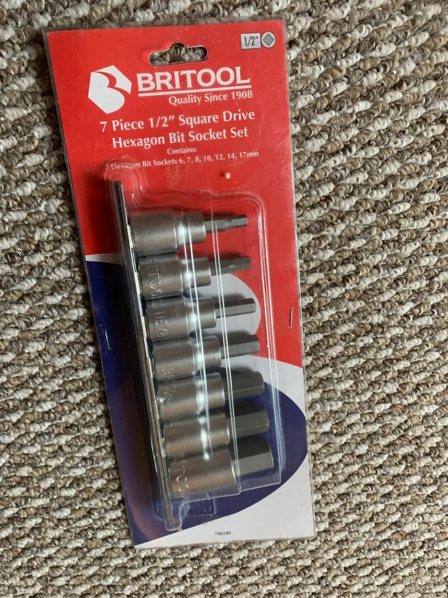 Britool 7 Piece 1/2" Drive Hexagon Bit Socket set - Image 3