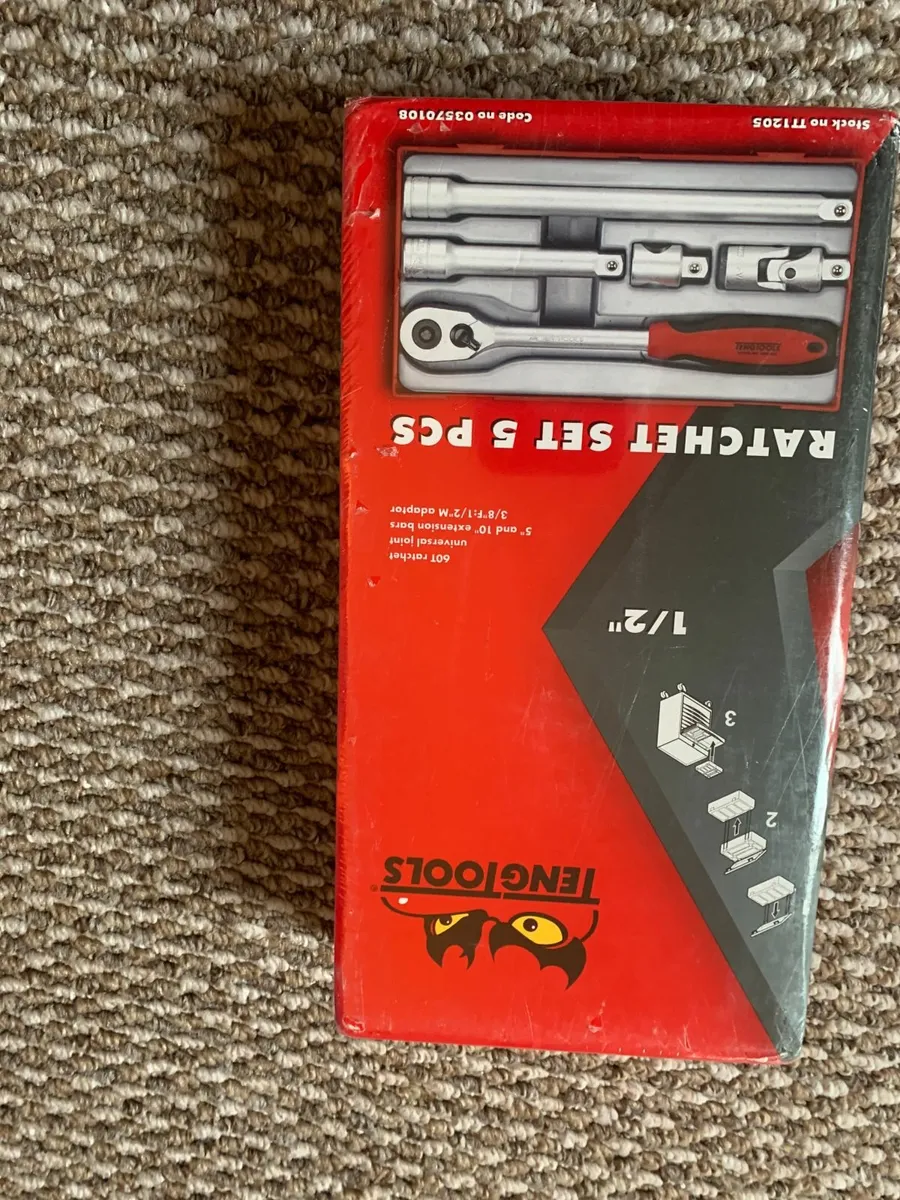 Teng Tool 1/2" Drive rachet Set 5 Pieces - Image 3