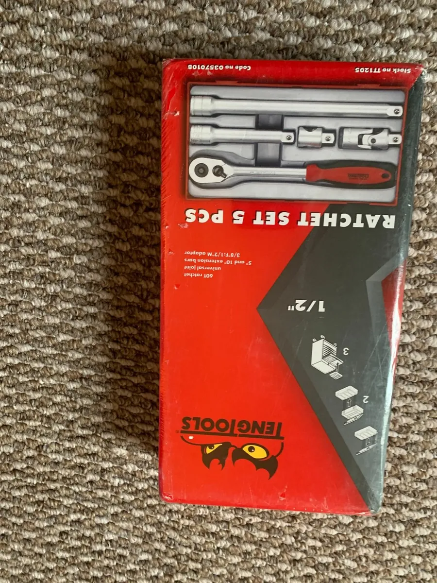 Teng Tool 1/2" Drive rachet Set 5 Pieces - Image 1