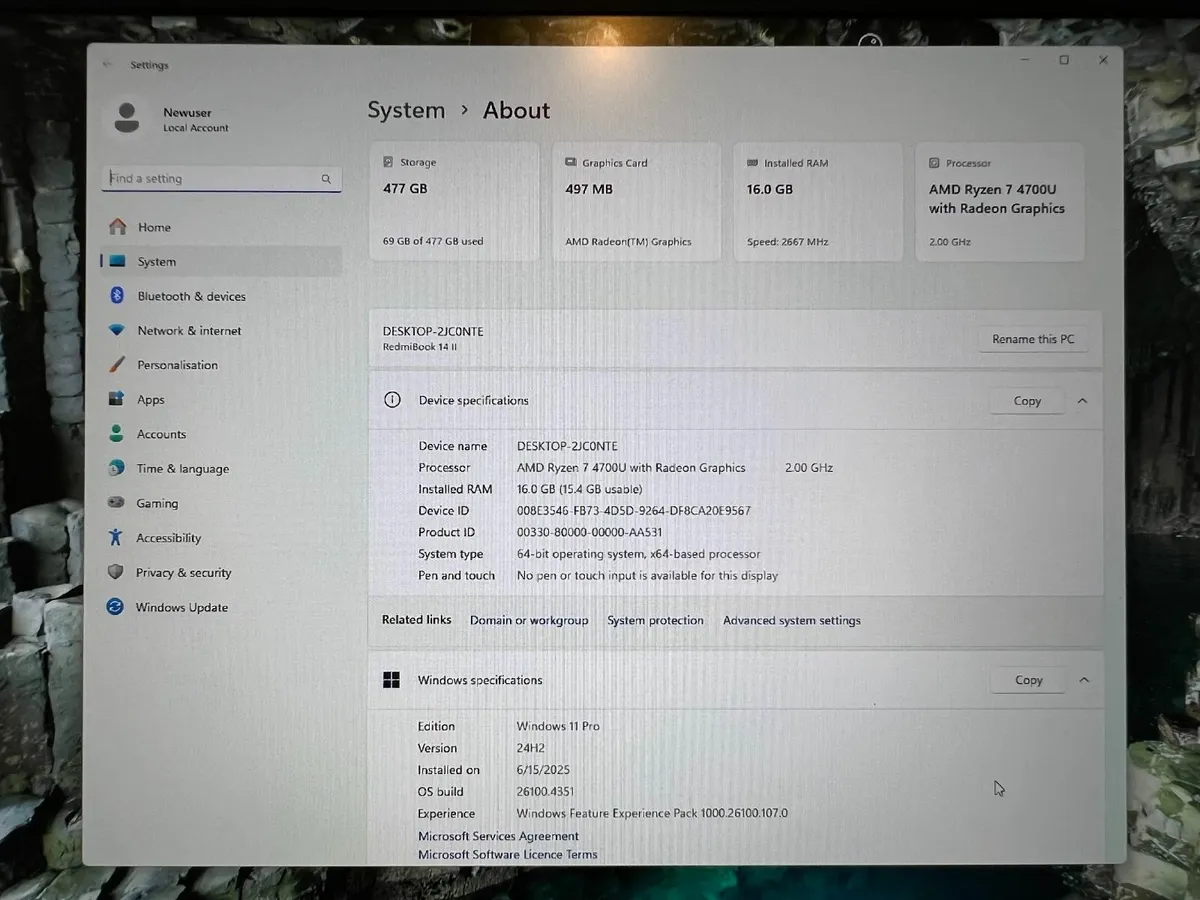 Xiaomi Book Ryzen 7 512gb 16gb AMD GPU - Image 3