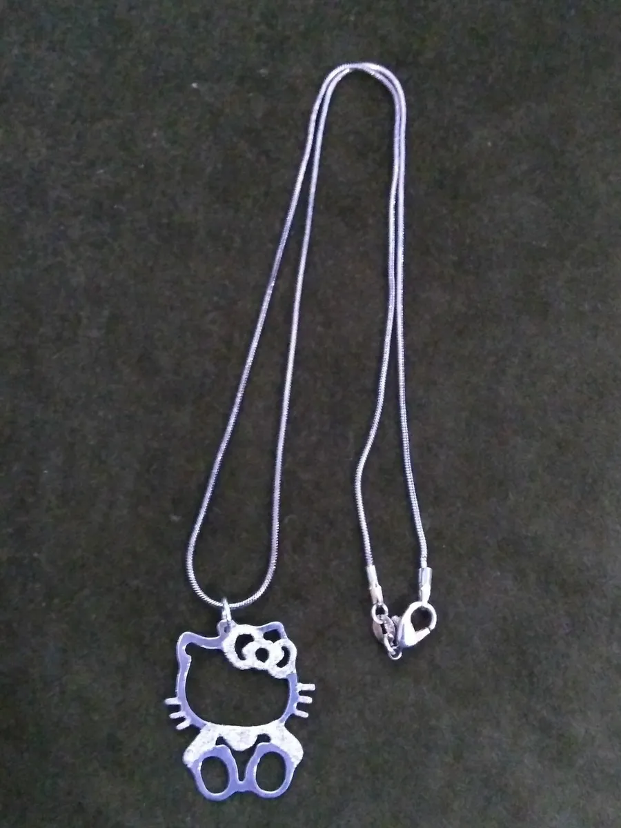 Vintage 925 Silver Hello Kitty Necklace - Image 4