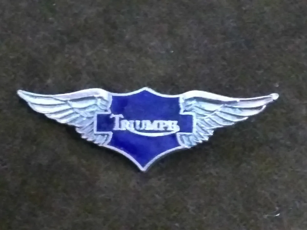 Antique Triumph Motorcycles Pin Badge Brooch - Image 2
