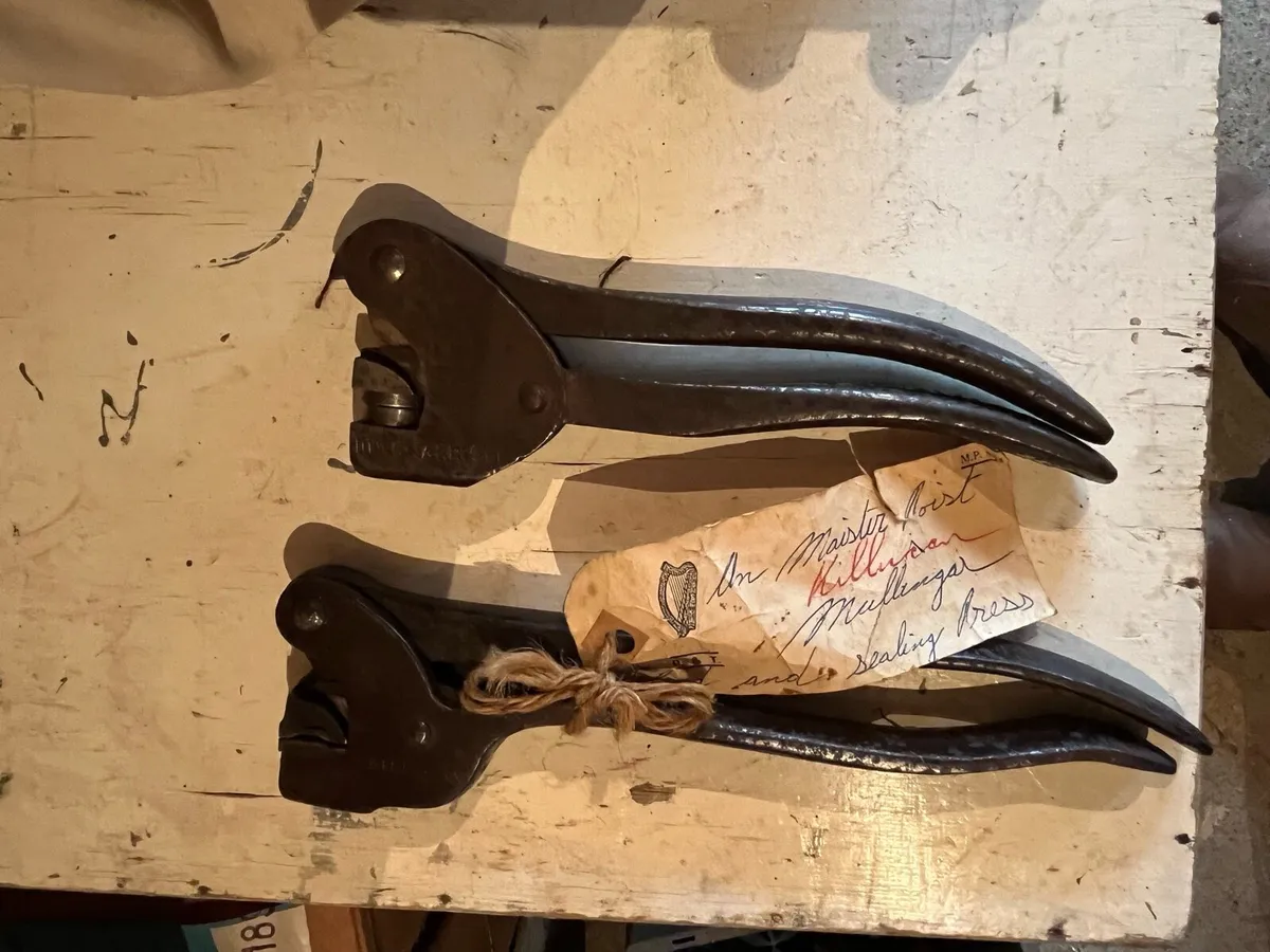Antique Irish P&T Lead Sealing Tools - Image 1