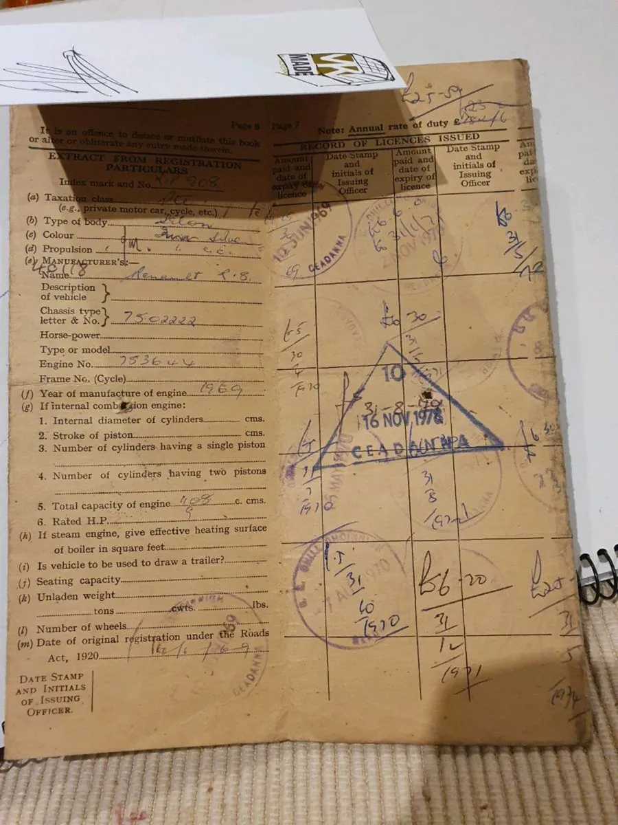 1969 Renault 8  breaking