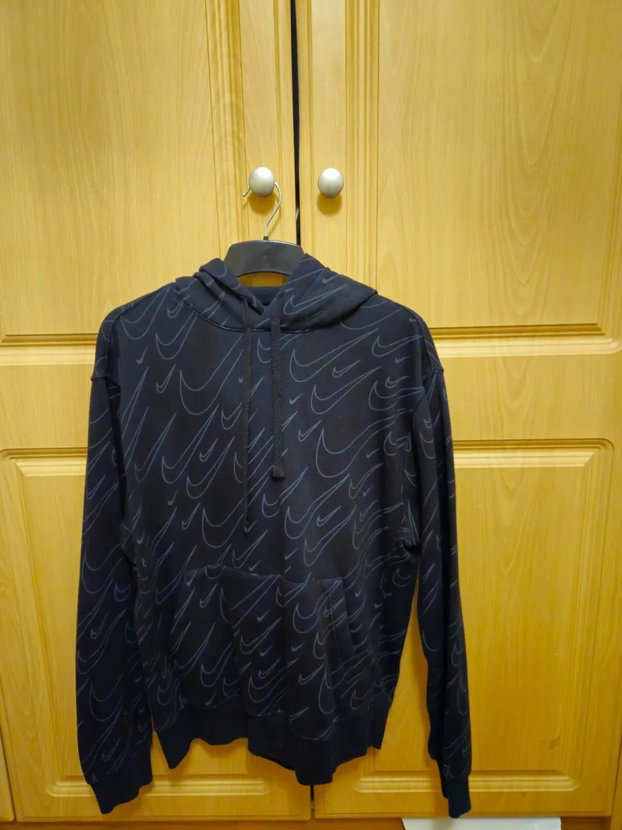 Nike All-Over Swoosh Print Hoodie - Size M